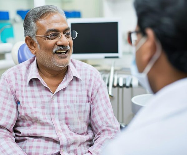 senior-indian-man-talking-his-dentist-appointment-dental-clinic_220770-19817
